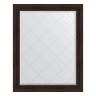 Зеркало настенное с гравировкой EVOFORM в багетной раме тёмный прованс, 99х124 см, BY 4377