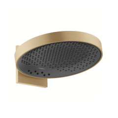 Верхний душ Hansgrohe Rainfinity 360 3jet с настенным креплением, шлифованная бронза (26234140)