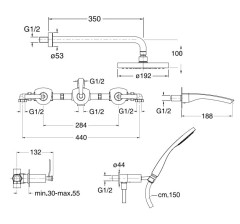 Душевая система Cristina Bollicine BO 113