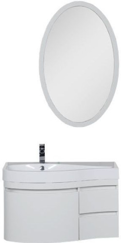 Мебель для ванной Aquanet Сопрано 95 L белый (3 ящика)