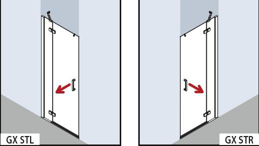 Душевая дверь Kermi Gia XP GX STL 10018VPК