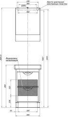 Тумба с раковиной Aquanet Гретта 55 New светлый дуб (2 ящика)