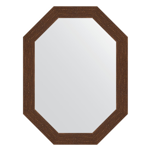 Зеркало настенное Polygon EVOFORM в багетной раме мозаика античная медь, 62х82 см, BY 7091