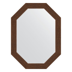 Зеркало настенное Polygon EVOFORM в багетной раме мозаика античная медь, 62х82 см, BY 7091