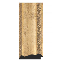 Зеркало настенное Octagon EVOFORM в багетной раме состаренное серебро с орнаментом, 77х77 см, BY 7391