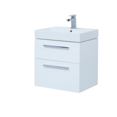 Тумба под раковину Aquanet Nova 60 (Slim Synergy) белый (2 ящика)