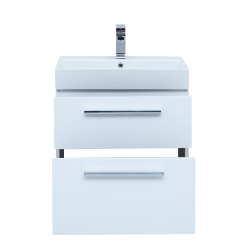 Тумба под раковину Aquanet Nova 60 (Slim Synergy) белый (2 ящика)