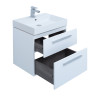 Тумба под раковину Aquanet Nova 60 (Slim Synergy) белый (2 ящика)
