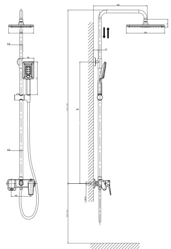Душевая система RUSH Nevis (NE1735-40)