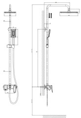 Душевая система RUSH Nevis (NE1735-40)