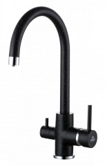 Смеситель для кухни Paulmark ESSEN, черный, 213211-308, Paulmark