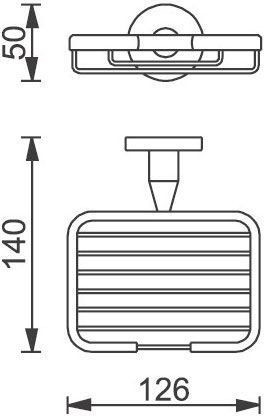 Мыльница для ванной Aquanet 3611