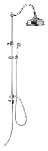 Душевая колонна C02618E, цвет белый-хром