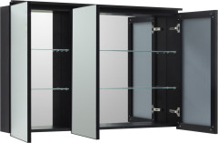 Зеркальный шкаф De Aqua Алюминиум 120 черный 261762