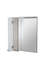 Зеркало-шкаф навесной с подсветкой MIXLINE Версаль-65 белое дерево, левый (535000)