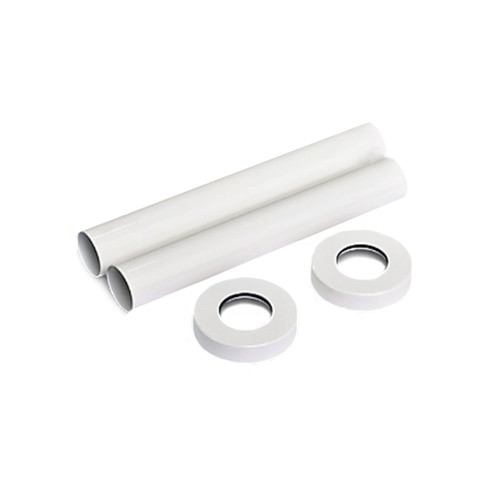 Комплект декоративных трубок SR Rubinetterie 160хD 18-20-1/2" цвет белый