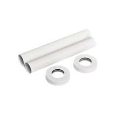 Комплект декоративных трубок SR Rubinetterie 160хD 18-20-1/2" цвет белый