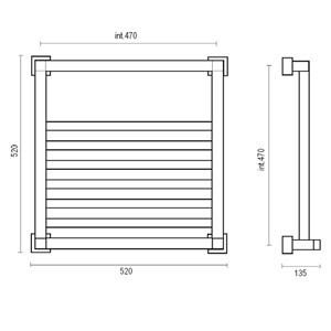 Полотенцесушитель Margaroli Quadri 710-6