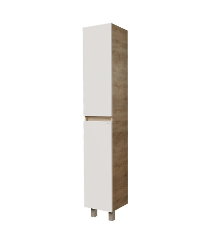 Пенал напольный Grossman ПОЛО-30 см универсал. дуб сонома/белый