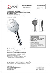 AQG, ручной душ WIND BLU RD, цвет хром