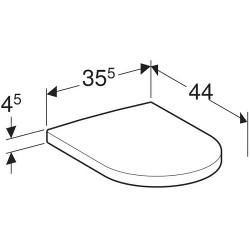 Крышка-сиденье для унитаза Geberit iCon 574130000 (SoftClose)