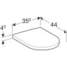 Крышка-сиденье для унитаза Geberit iCon 574130000 (SoftClose)