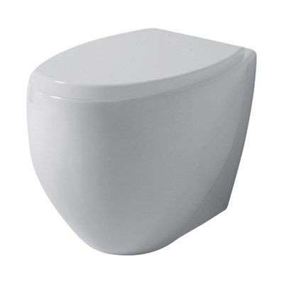 Disegno ceramica Ovo, напольный унитаз 56 см, выход в стену, цвет белый глянцевый