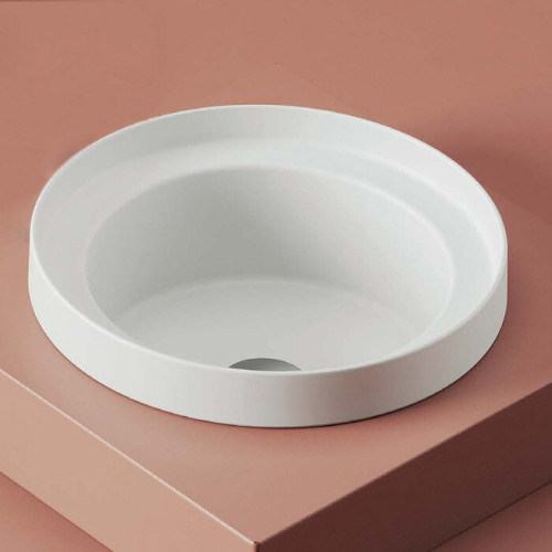 Раковина Artceram FUORI SCALA 403*403*170 отверстия для смесителя-отсутствуют белый матовый