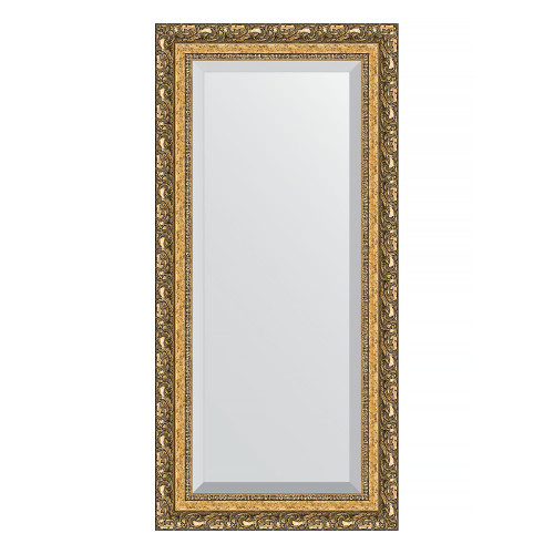 Зеркало настенное с фацетом EVOFORM в багетной раме виньетка бронзовая, 55х115 см, BY 1250