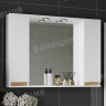 Зеркало-шкаф Венеция Bianco 100 белый 2 шкафа