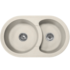 Кухонная мойка Formastone FostoGran FG 78-47, овальная, цвет арктик