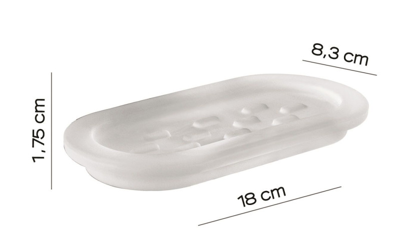 Gedy Azzorre, стеклянная мыльница для полотенцедержателя А147