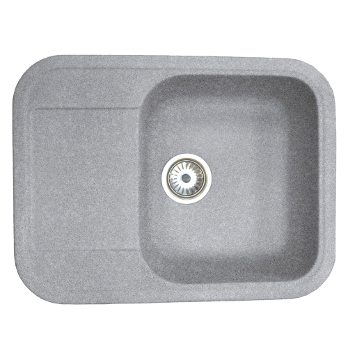 Кухонная мойка Formastone Fosto  КМ 61-47, прямоугольная с крылом, искристый серый