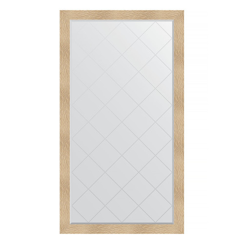 Зеркало напольное с гравировкой  EVOFORM  в багетной раме золотые дюны, 111х201 см, BY 6384