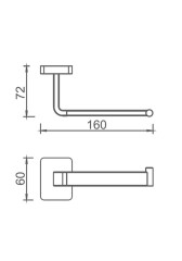 Держатель для туалетной бумаги Quadro 080908 Cr