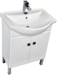 Тумба с раковиной Aquanet Стайл 65 белый (2 дверцы)