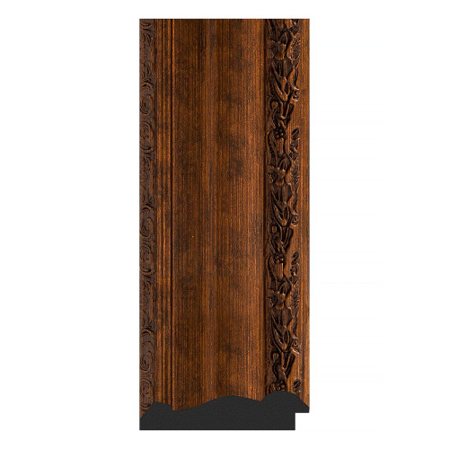 Зеркало настенное Octagon EVOFORM в багетной раме состаренная бронза с орнаментом, 67х67 см, BY 7392