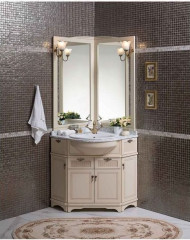 Зеркало Aquanet Луис 70 угловое бежевый