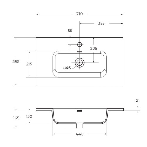 База под раковину подвесная BelBagno KRAFT 39-700/390-2C-SO-BO Bianco Opaco