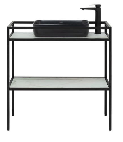 Консоль под раковину напольная Allen Brau Liberty 90 1.33004.BB черный