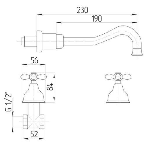 Смеситель для раковины Migliore Princeton Plus ML.PRP-8069