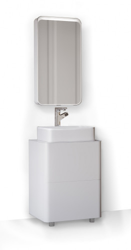 Тумба под раковину RAVAL Pure 56 напольная Белая (Pur.01.56/N/W)