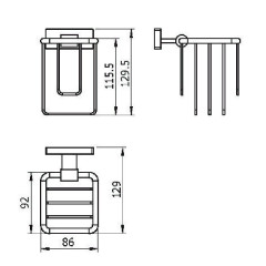 Держатель освежителя воздуха Langberger Alster 10974A