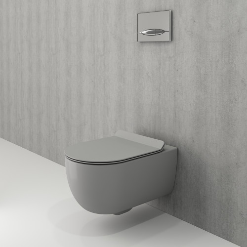 Чаша унитаза подвесного Bocchi V-Tondo 1416-006-0129, серый матовый