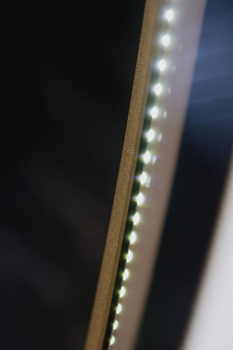 Зеркало Monaco-GOLD d770 бесконтактный сенсор, золотая рамка (LED-00002766)