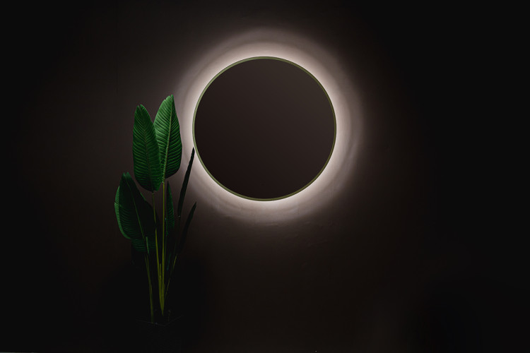 Зеркало Monaco-GOLD d770 бесконтактный сенсор, золотая рамка (LED-00002766)