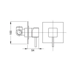 Смеситель Bugnatese Pbox 9430