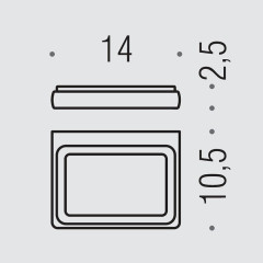 Мыльница Colombo Design Lulu B6201.gold