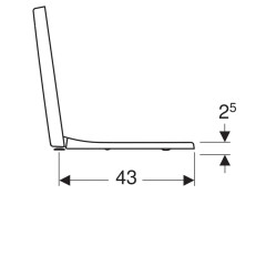 572120000 RENOVA PLAN Сиденье с крышкой, квадратное с микролифтом