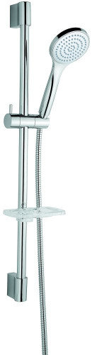 Emmevi, душевой комплект: штанга, лейка, шланг, мыльница. C06685, цвет хром.